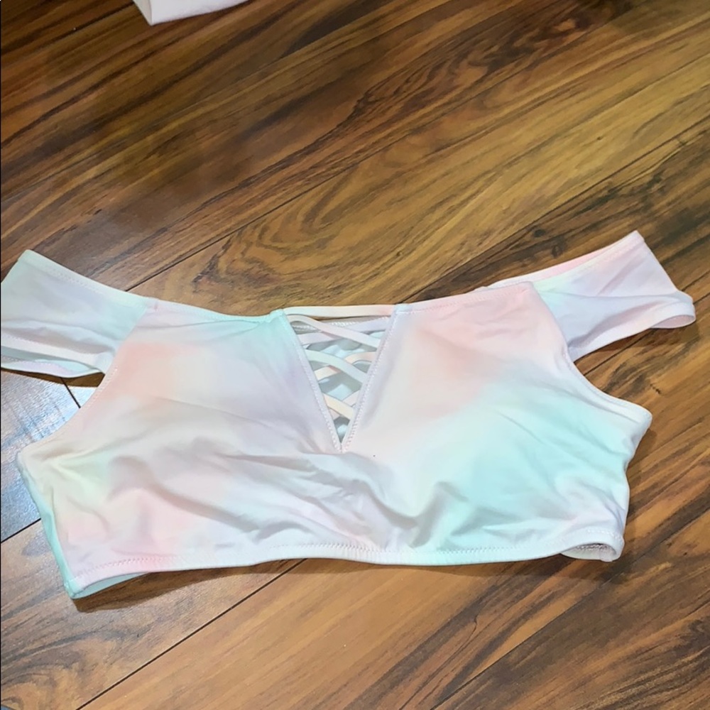 Victoria’s Secret pink cloud bikini top